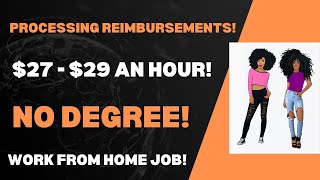 Healthcare Work From Home Job Reimbursement Specialist 2729 An Hour No Degree Remote Job Online [upl. by Korry]