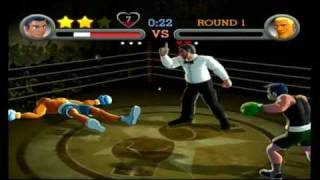 Punch Out Wii Balance BoardMotion Controls Demonstration [upl. by Eelnyl860]