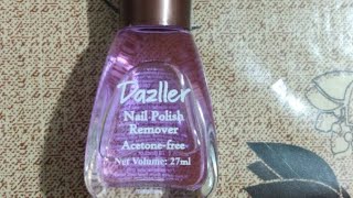 Dazller nail polish remover  review nailstyle nailpolish [upl. by Isnyl]