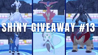 SHINY GIVEAWAY LEGENDARIES amp MORE  Pokemon Scarlet and Violet The Indigo Disk Shiny Giveaway 13 [upl. by Am107]