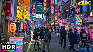 Tokyo Japan  Shinjuku evening walk • 4K HDR [upl. by Acinod881]