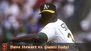 Oakland As Pitching Performances Episode 3  Dave Stewart vs Giants 1989 [upl. by Duma]