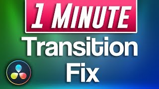 Davinci Resolve  Cant Add Transitions Fix [upl. by Bilicki]