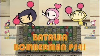 Super Bomberman R PS4  Batalha 3 Jodadores [upl. by Chipman]