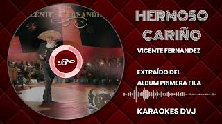 KARAOKE HERMOSO CARIÑO VICENTE FERNANDEZ [upl. by Joachima]