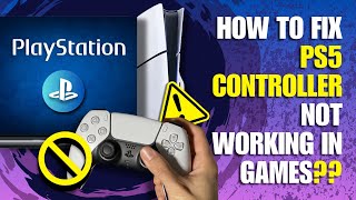 How to Fix PS5 Controller Not Working in Game 2024 [upl. by Randell420]