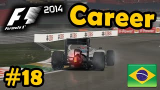 F1 2014 Career Mode Part 18 Brazilian Grand Prix Legend AI [upl. by Annaul]