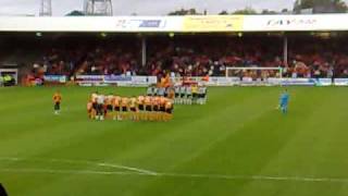 Eddie Thompsons minute silence at Tannadice Dundee Utd 2 [upl. by Ches]