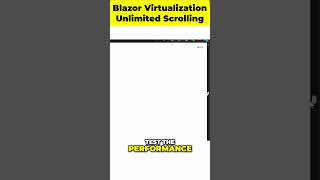 SHOCKING Blazor Virtualization TRUTH for Unlimited Data [upl. by Nileuqay430]