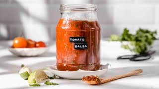 Salsa Recipe with Canned Tomatoes [upl. by Neerihs]