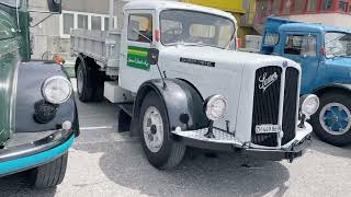 Weiach Historik 2022 Baumaschinen u Lastwagen von gestern und heute [upl. by Ociram]