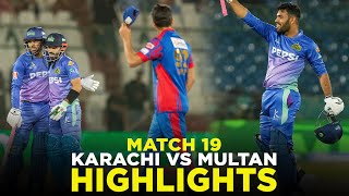 PSL 9  Full Highlights  Karachi Kings vs Multan Sultans  Match 19  M2A1A [upl. by Elboa935]