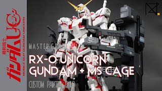 Custom Painted Build MG 1100 RX 0 UNICORN GUNDAM  MS CAGE [upl. by Honoria]