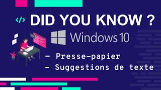 DID YOU KNOW   Windows 10  Pressepapier ampamp Suggestions de texte [upl. by Ethelinda]