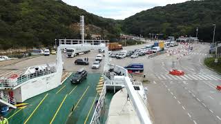 Zeitraffer Fähre Kroatien Timelapse Ferry Trajekt Valbiska Krk – Merag Cres Croatia Lumix fz82 [upl. by Anisamoht335]