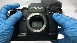 ★SOLD★  MINT wCase Strap Contax RTSIII RTS III Black 35mm SLR Film Camera  240702100740 [upl. by Naloj]