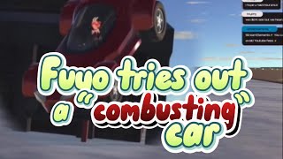 Fuyo tries out a “combusting” car ft Juna Unagi [upl. by Nerrol]