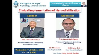 Clinical Implementation of HemodiafiltrationProf Hesham Elsayed [upl. by Galvan844]