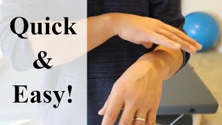 Super Simple Exercise For Carpal Tunnel  Feldenkrais Style [upl. by Raddie11]