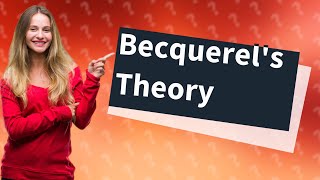 What was Henri Becquerels theory [upl. by Shwalb]