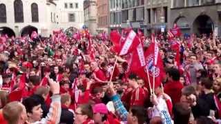 Marienplatz FCB Meisterfeier gegen 1745 Uhr am 11052013 [upl. by Runstadler]