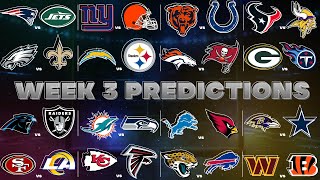 NFL Week 3 Predictions [upl. by Acilejna]