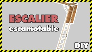 DIY 13 POSE DUN ESCALIER ESCAMOTABLE [upl. by Namlaz]