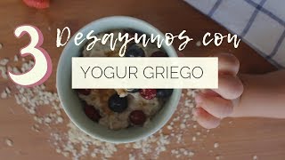 3 desayunos con YOGUR GRIEGO 🥞  La Carishina [upl. by Oibaf885]