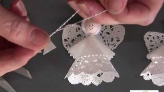 How to Make a Paper Doily Angel Using Aleenes Original Tacky Glue Long Version [upl. by Tray314]