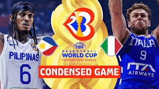 Philippines 🇵🇭 vs Italy 🇮🇹  Full Game Highlights  FIBA Basketball World Cup 2023 [upl. by Jochebed]