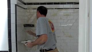 Grouting Bathroom Tile [upl. by Eceirehs]