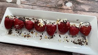 Stuffed Strawberries Recipe Easy Dessert With Cream Cheese amp Strawberries🍓 [upl. by Emilia]