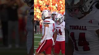 Tomball QB Jaxyn Faldyn with the TD Run Tomball is legit txhsfb footballshorts tomballtx [upl. by Llenyt]