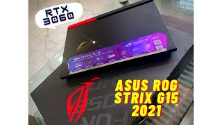 ASUS ROG Strix G15QM 2021  Ryzen 9 5900Hx RTX 3060  Original Black Unboxing [upl. by Sivraj]