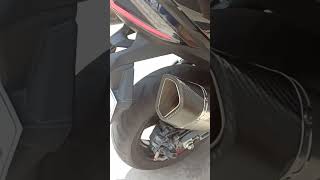 Kymco AK550 SC full exhaust [upl. by Ynnattirb]