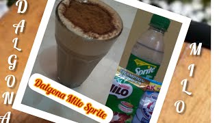 How to make Dalgona milo with Sprite [upl. by Mahau]