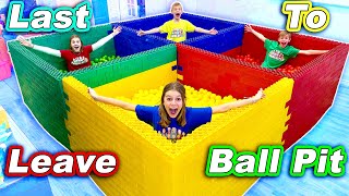 Playing Last To Leave Lego Ball Pit [upl. by Zicarelli454]