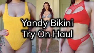 Yandy Two Piece Swimsuit Haul  Ruby Red [upl. by Ettevad]