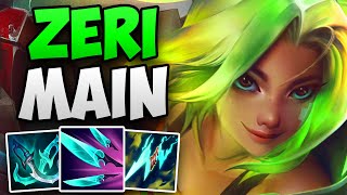 THIS KR CHALLENGER ZERI MAIN IS AMAZING  CHALLENGER ZERI ADC GAMEPLAY  Patch 145 S14 [upl. by Zenobia]