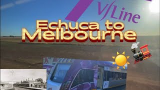 Echuca to Melbourne by VLine Train  Train Journey [upl. by Okia]