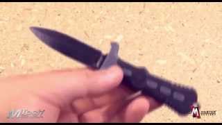 MTech USA MT2014GY Tactical Neck Knife Product Video [upl. by Atteselrahc520]