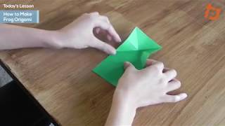 Origami How to Make Frog Origami [upl. by Jacobina384]