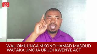 Wafuasi wa Hamad Masoud watangaza kumuacha [upl. by Bucher]