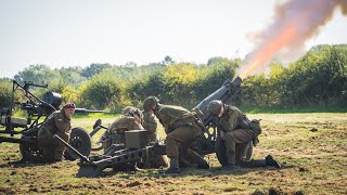 We Have Ways Fest 23  Firing the 75mm pack Howitzer  Airborne wehaveways [upl. by Llehcal]