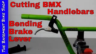 Cutting BMX Handlebars and Bending Your Brake Lever Step by Step [upl. by Einhapets629]