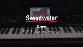 Korg Pa4X Professional Arranger Keyboard Demo [upl. by Novyart]