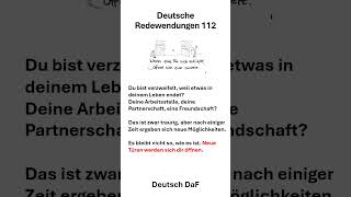 Deutsche Redewendungen 112 deutsch lerne sprache [upl. by Ymerej308]