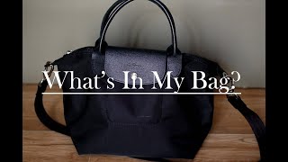 Whats In My Travelling Bag  Longchamp Small Le Pliage Neo [upl. by Katlaps]