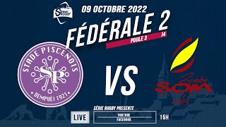 SérieRugbyLive  Stade Piscénois  SO Millau  Féd2 P3  J4  09 Oct 2022 [upl. by Weisler]