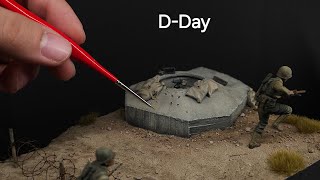 Normandy 1944 Diorama  Omaha Beach  135 [upl. by Sina]